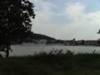 View of LES ROCHES DE CONDRIEU, view from the right bank at CONDRIEU